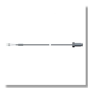 Full cable style thermocouples with brass sensing head