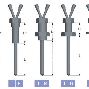 Pozzetti termometrici con guaina di protezione in ceramica