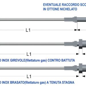 Full cable series thermocouples with silicon rubber insulated cable