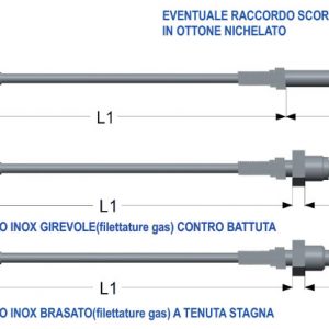 termocoppie serie tutto cavo con cavo teflon